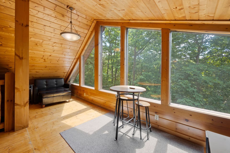 Twin sleeper sofa located in the loft