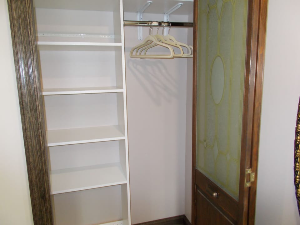 Inside of closet.  A closet is in both Bedroom #1 and Bedroom #2
 