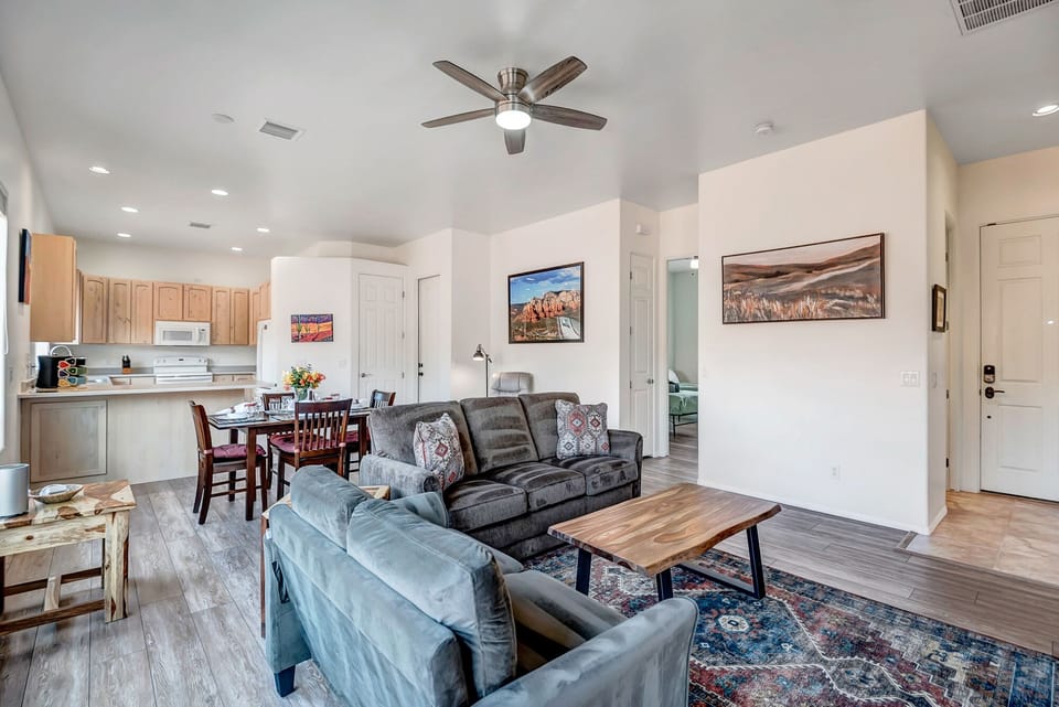 Comfortable Living Room with a Sleeper Sofa