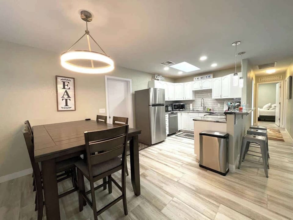 Villa B Dining and Modern Kitchen.
