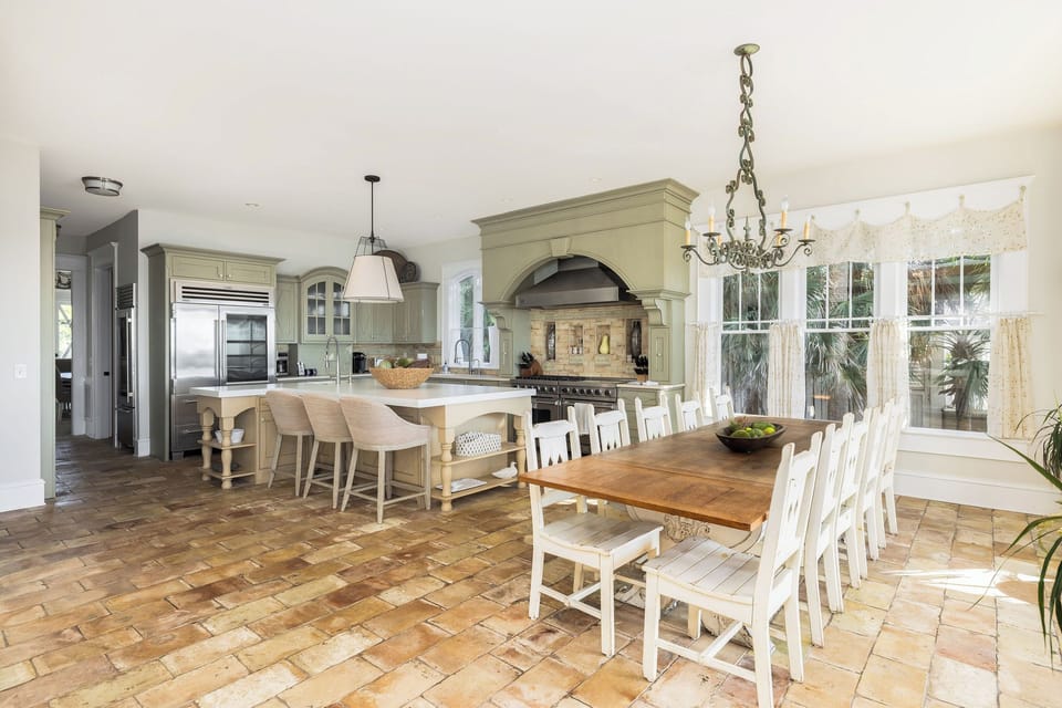 Sunset Point features two dining tables