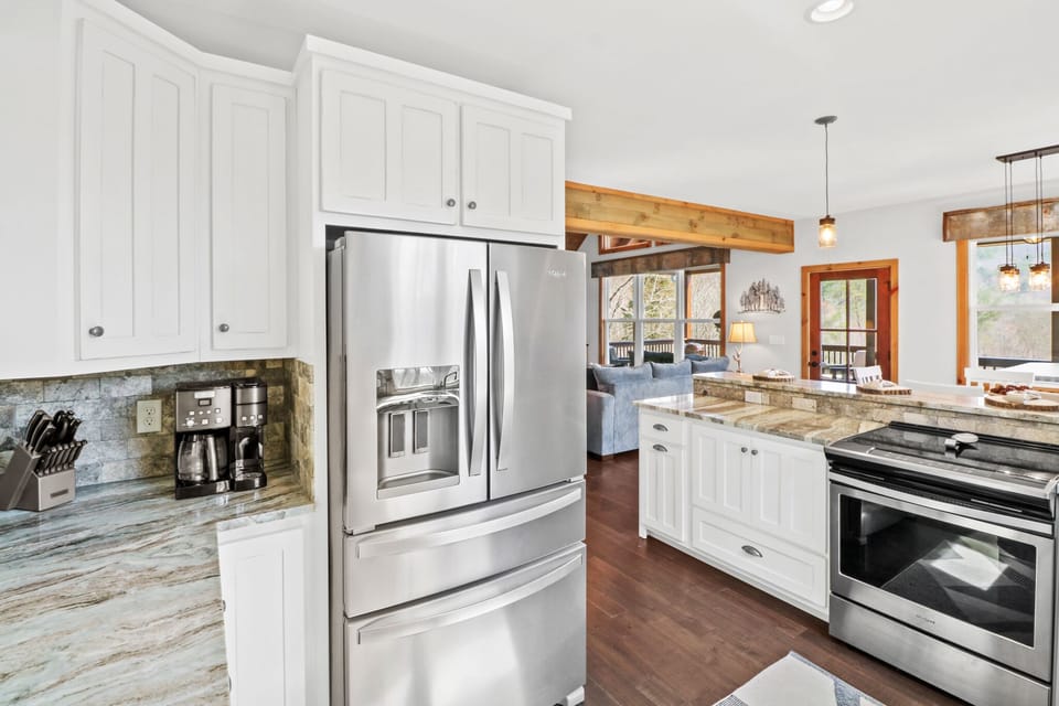 Enjoy high-end appliances throughout this beautiful cabin. 