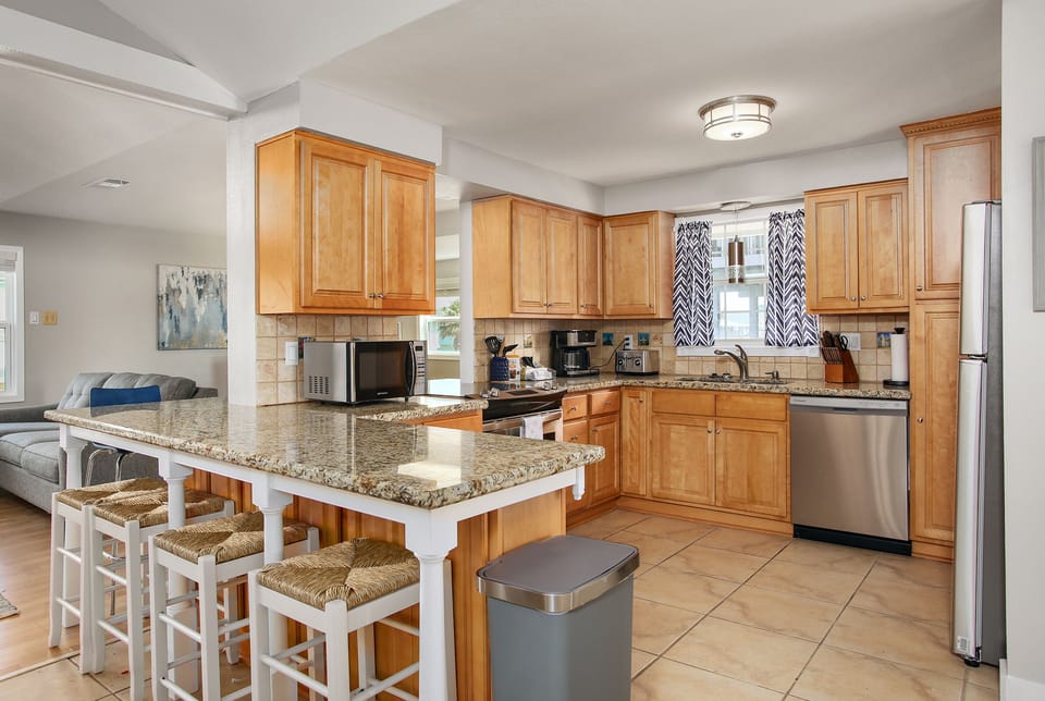 Large open kitchen so you won't miss a thing!