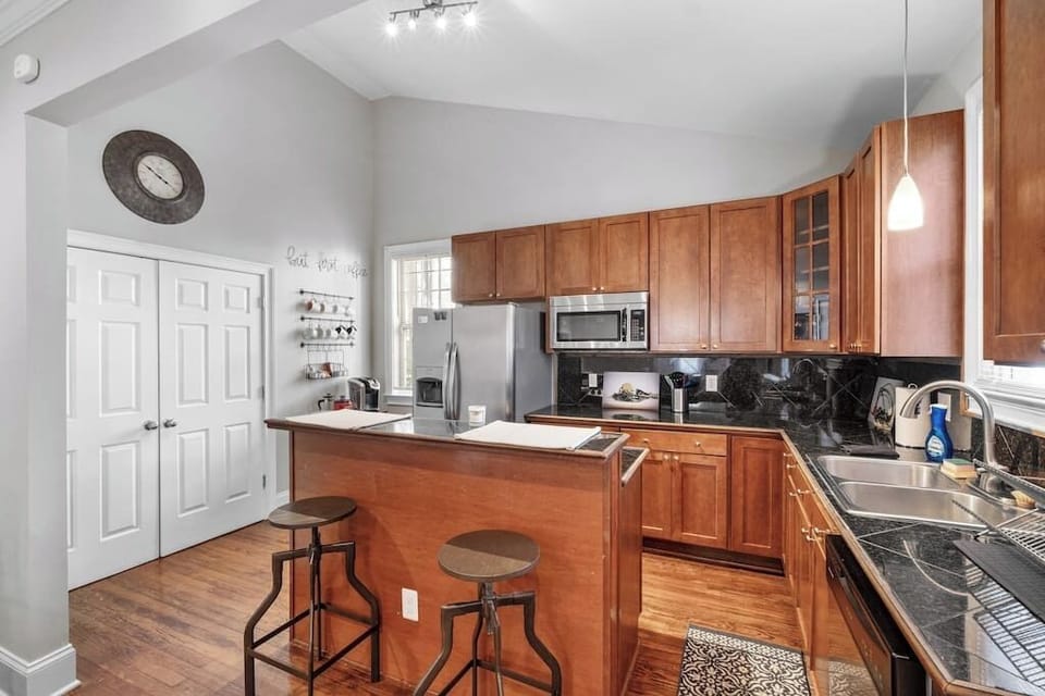 Kitchen stocked with all of your basic cooking needs
