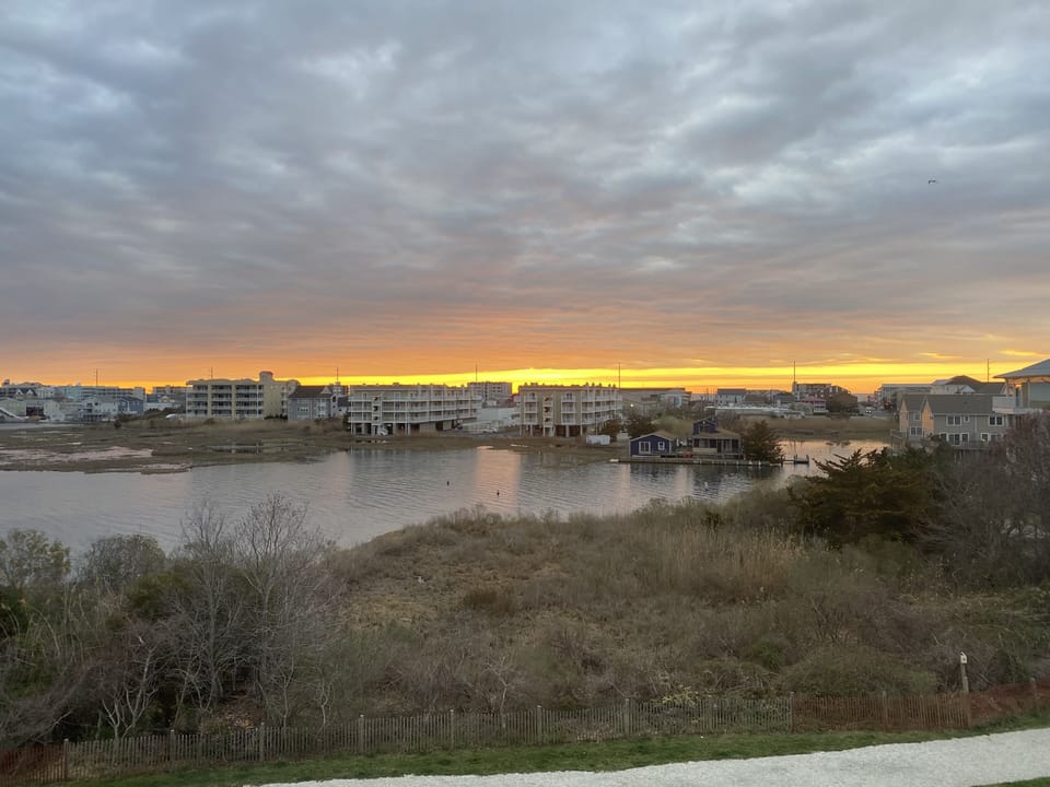 Sunrise view from balcony 