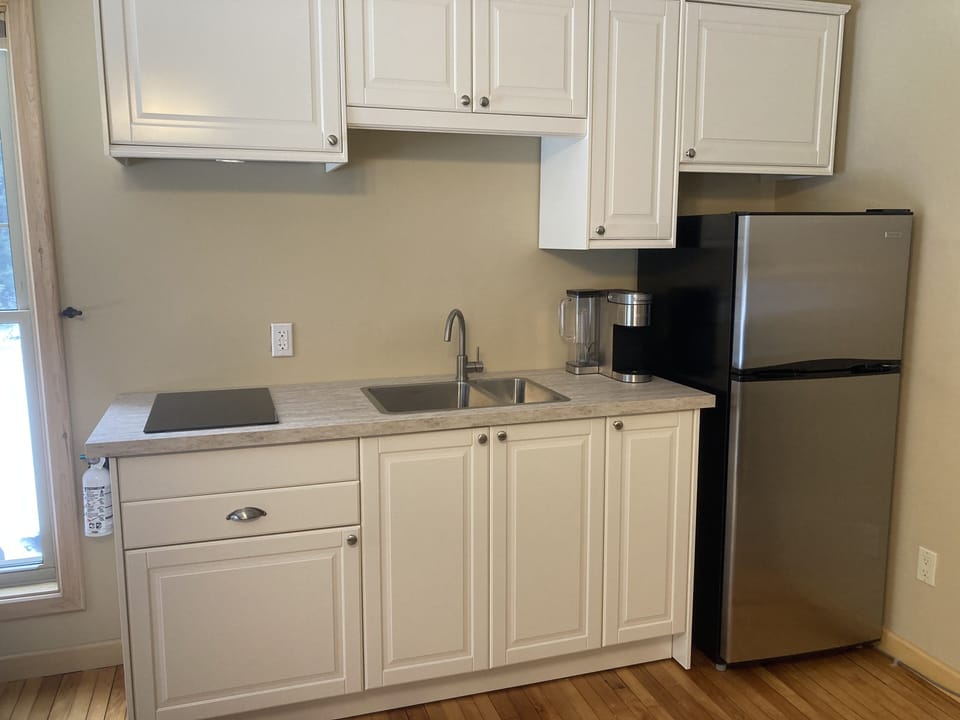 Your own kitchenette with induction cooktop for safe convenience