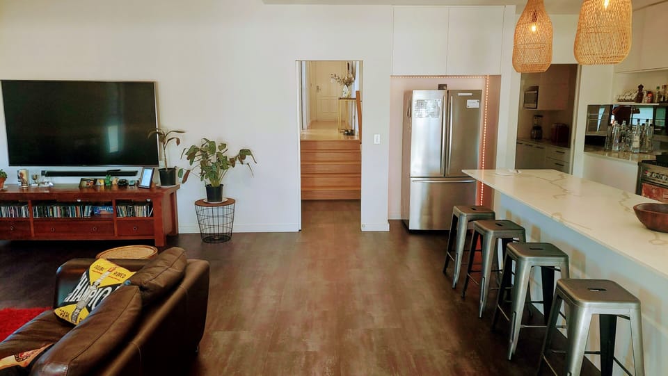 Open plan living area, including kitchen and lounge area