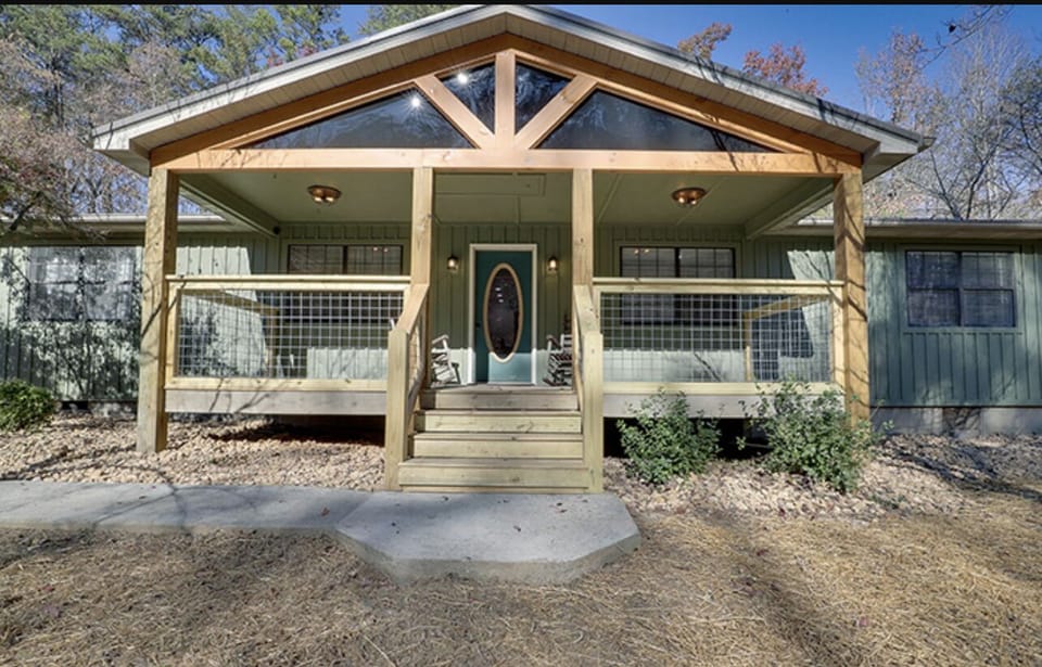 Front Porch with rocking chairs 