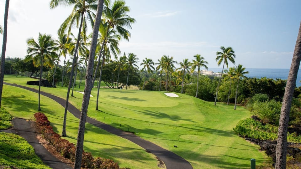 golf course views from lanai
