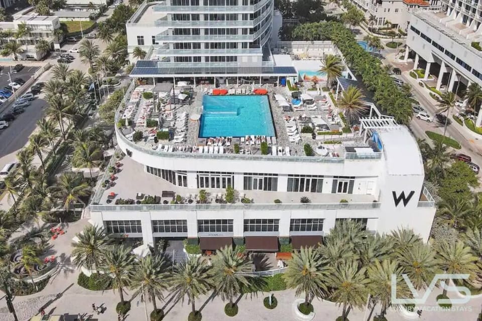 W Hotel & Resort on Fort Lauderdale Beach ALL RESORT ACCESS with 2 Pools, 2 Restaurants, Fitness Center, Spa, Beach Attendant with Chairs & Umbrellas. 