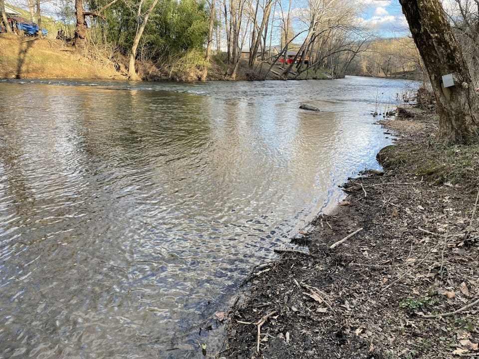 Crystal clear Craig Creek steps away from your front porch. 