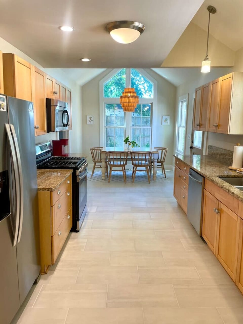 Large open kitchen