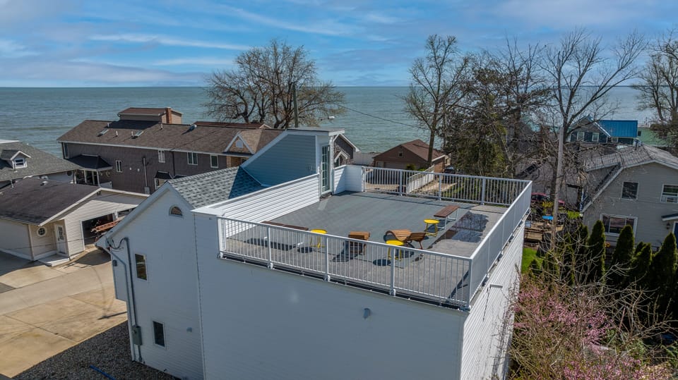 View of Roof Terrace and Lake Erie