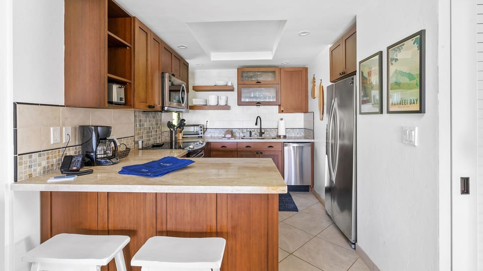 Hanalei Bay Resort #4322 - Fully Equipped Kitchen - Parrish Kauai