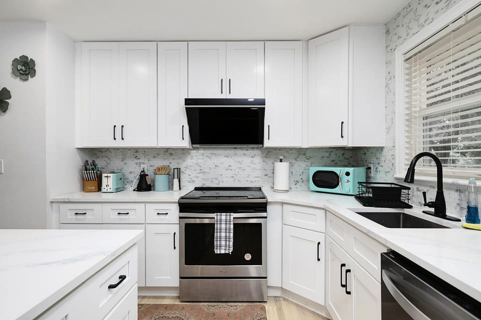 Fully stocked kitchen
