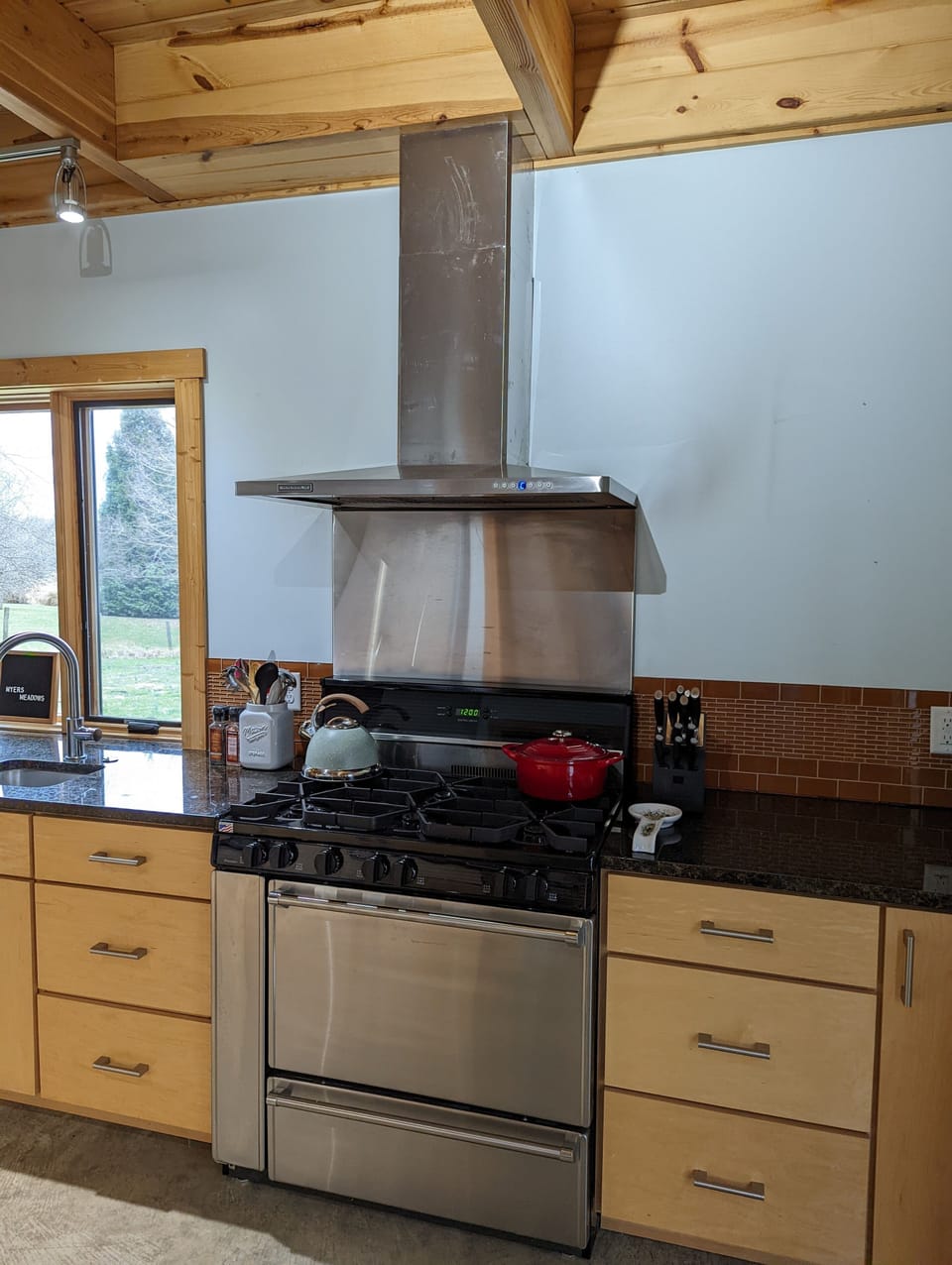 Incredible luxury kitchen with epic views to enjoy while you cook!