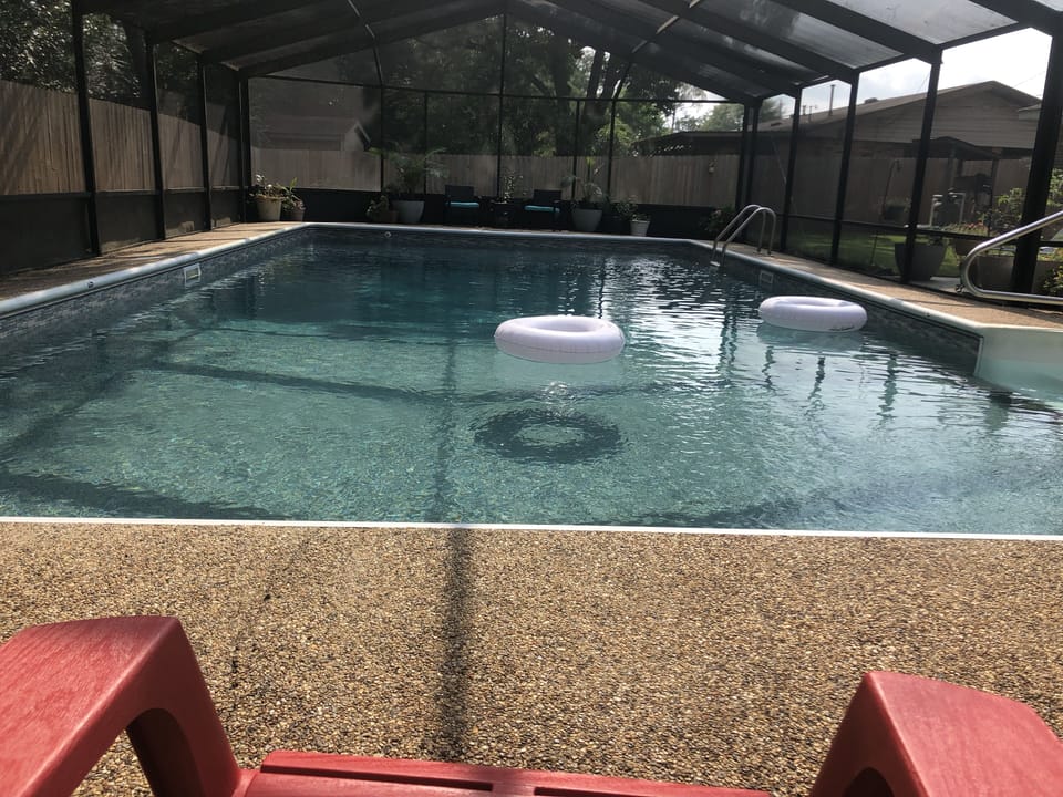 Nothing better than a relaxing float in the pool! 