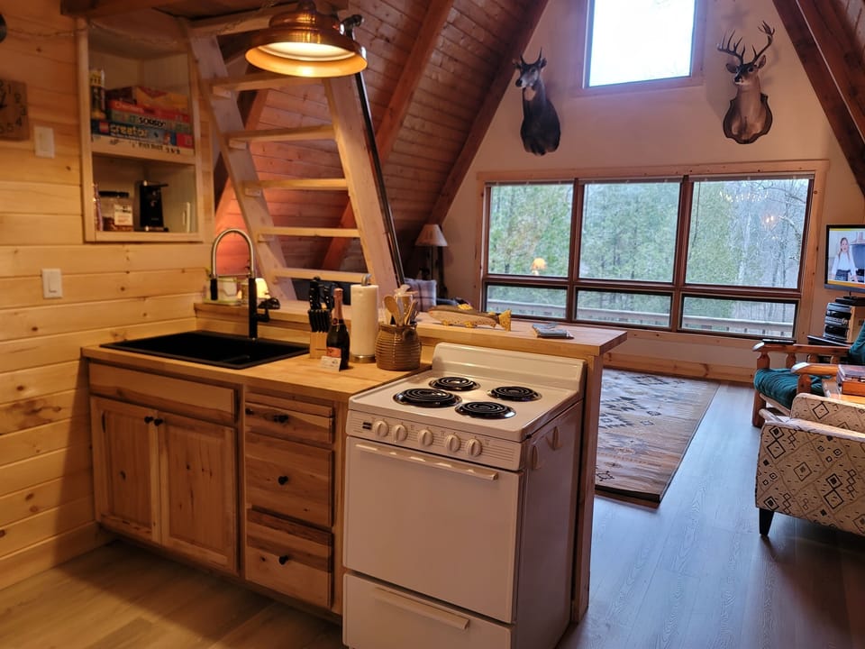 Kitchen and living room