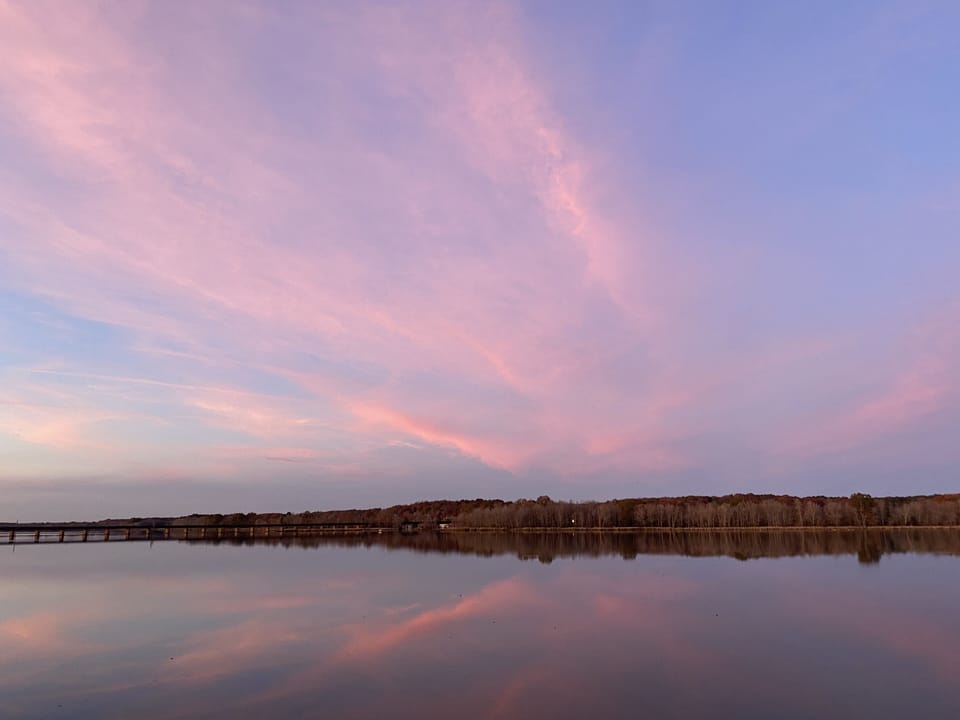 Sunset from the dock!
