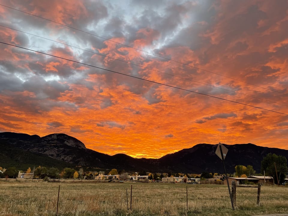 Sunrise over Arroyo Seco