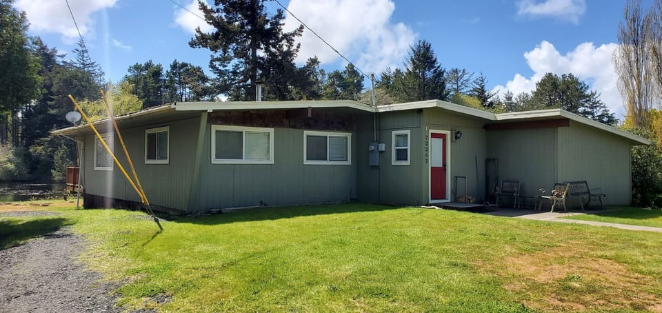 Front view from road