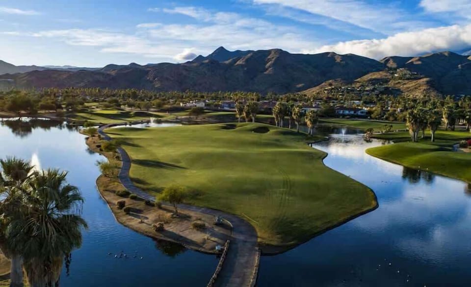 Swing your club at public Tahquitz Creek Golf Course, minutes away! Experience 2  championship 18-hole courses nestled in stunning landscapes. Each swing offers breathtaking views of the San Jacinto Mountains, turning your game into a visual delight!