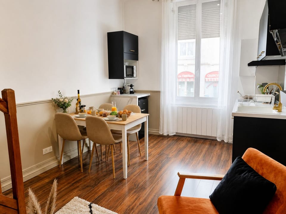 Open-plan kitchen and living room