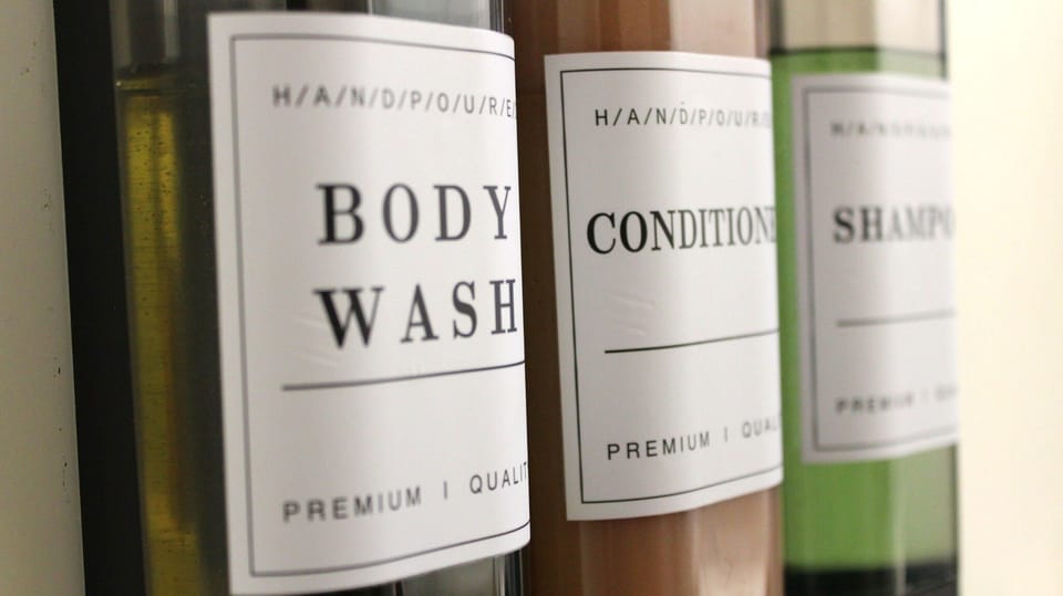 Body wash dispensers - Bathroom (Master Bedroom)