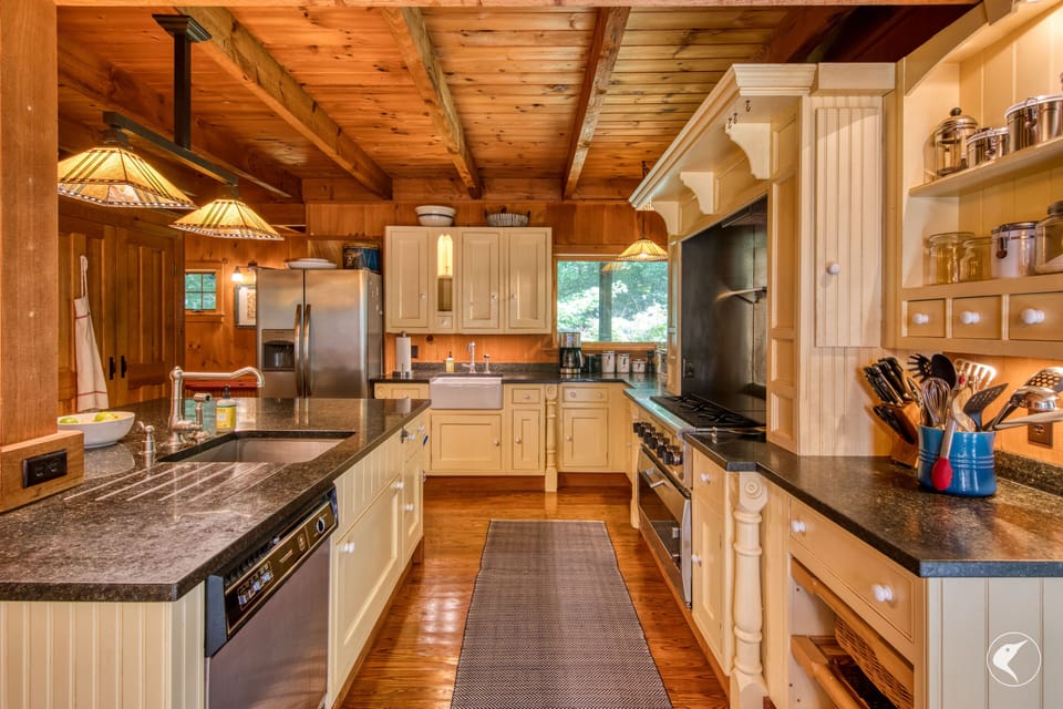 Kitchen at Ausable River Lodge
