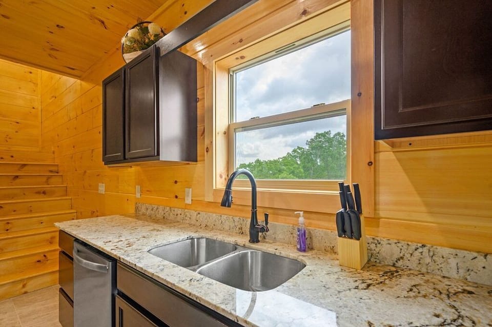 nice view from the kitchen sink