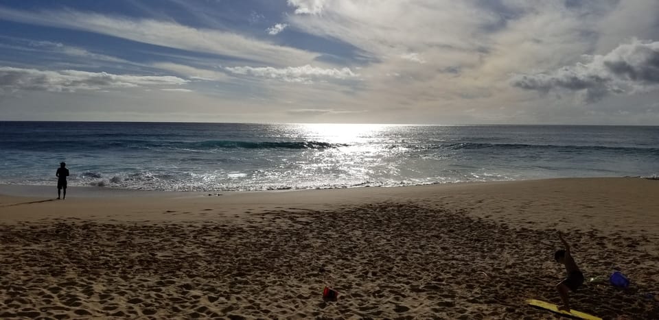 When the beach has full sand 