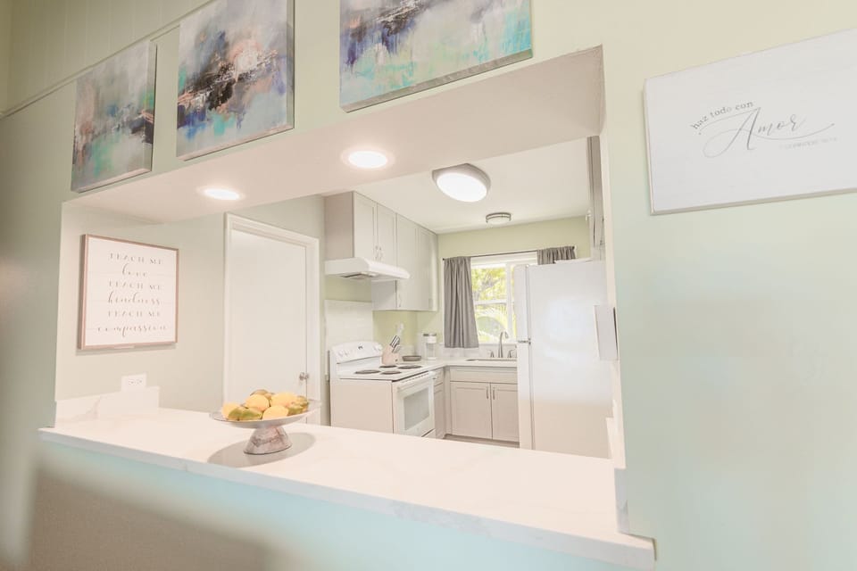 looking into the kitchen 