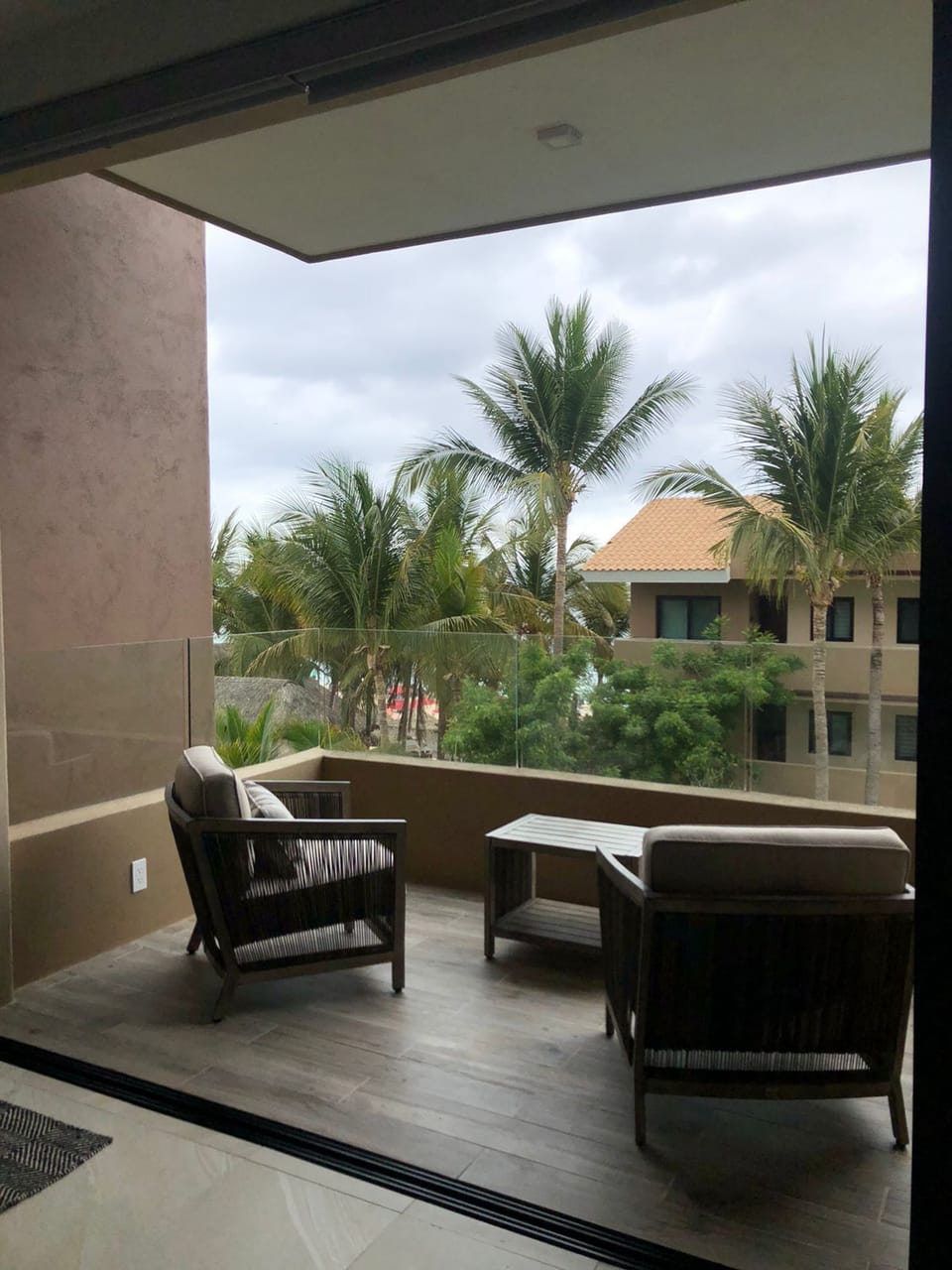 Private deck with beach and limited ocean view