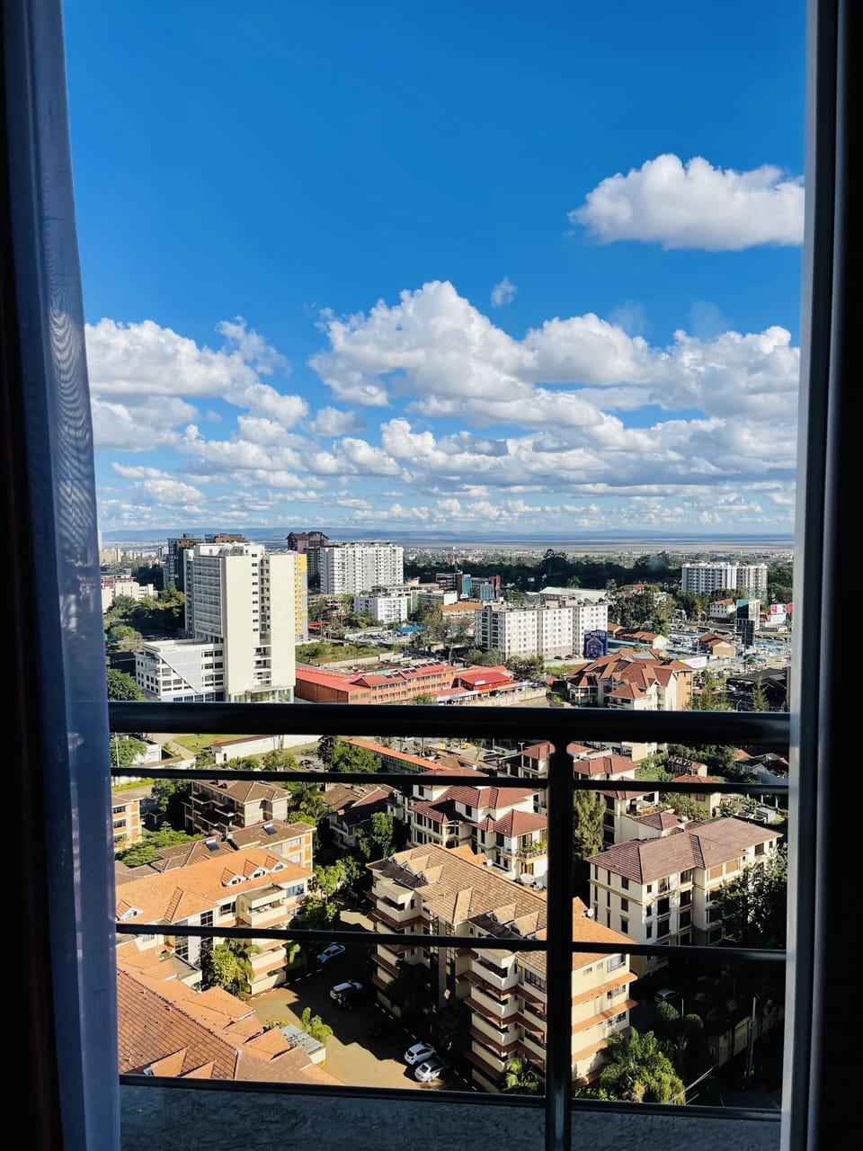 Day time City view from the Bedroom