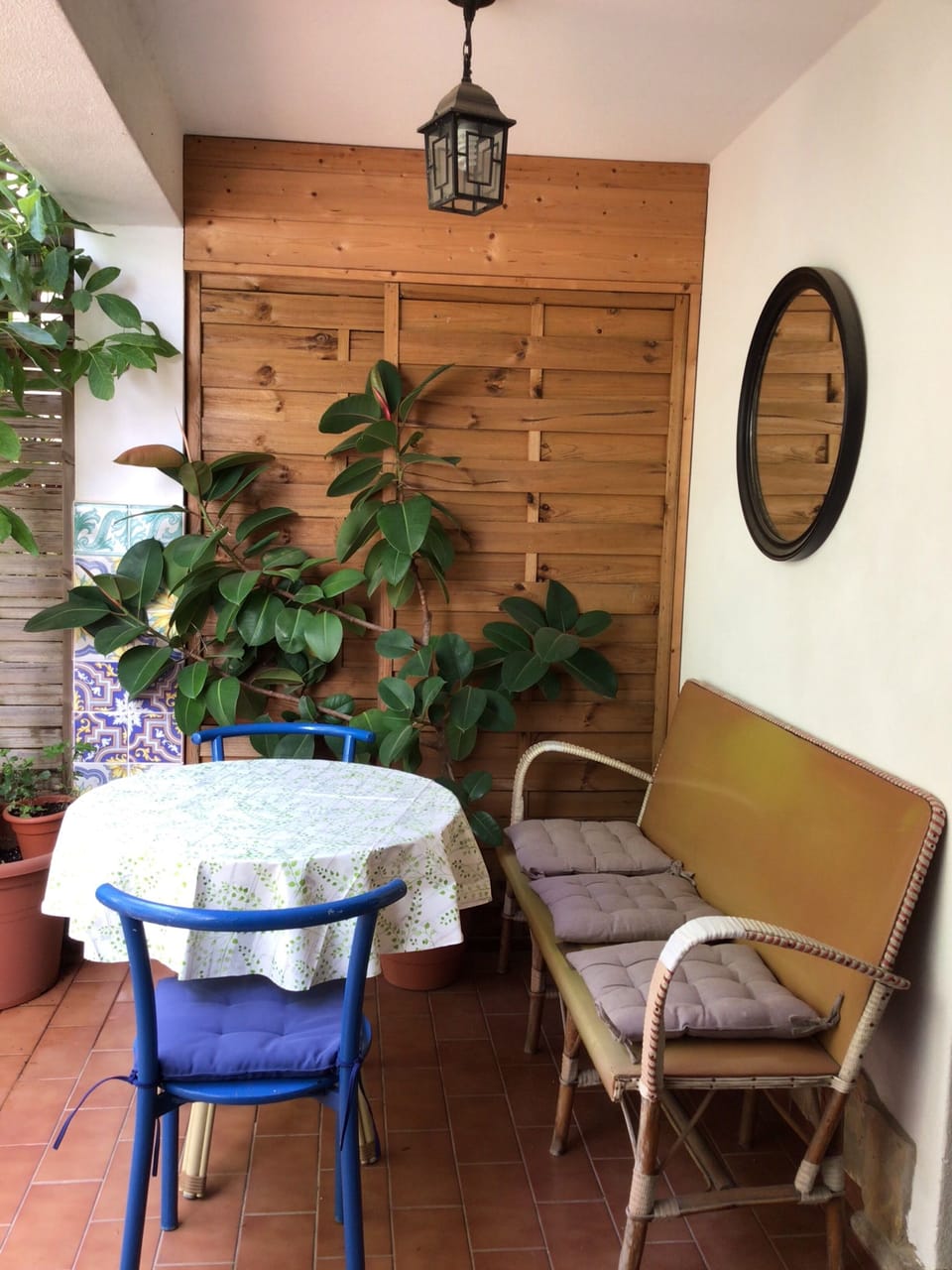 Table outside.