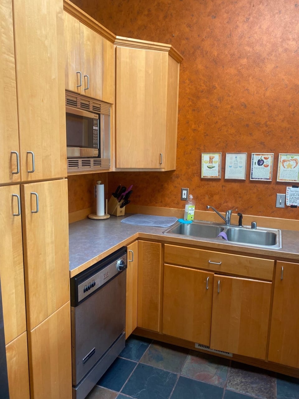 kitchen fully stocked with dishware to make any meal