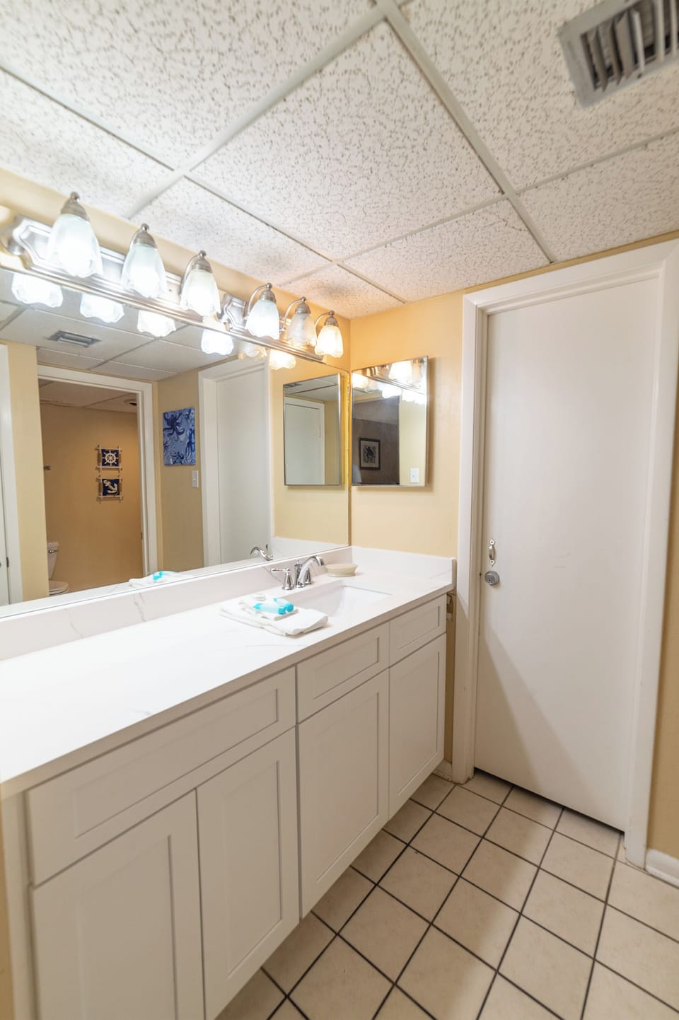 The Under the Sea Bathroom is your second bathroom adjoining the Under the Sea Bedroom.