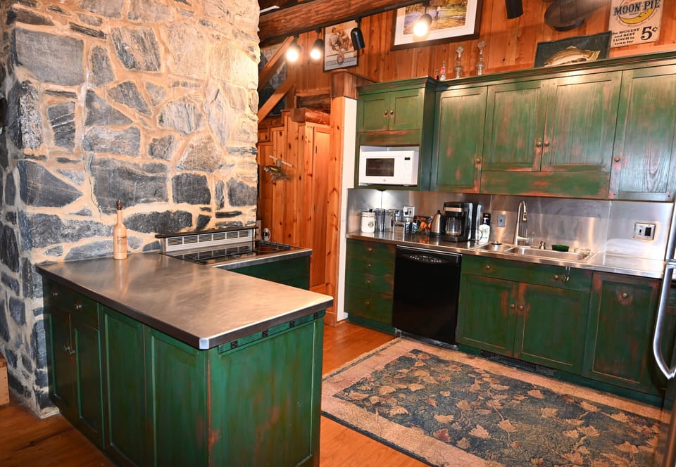 Kitchen at River's Bend Cabin