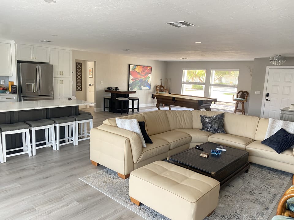 Open floor plan 