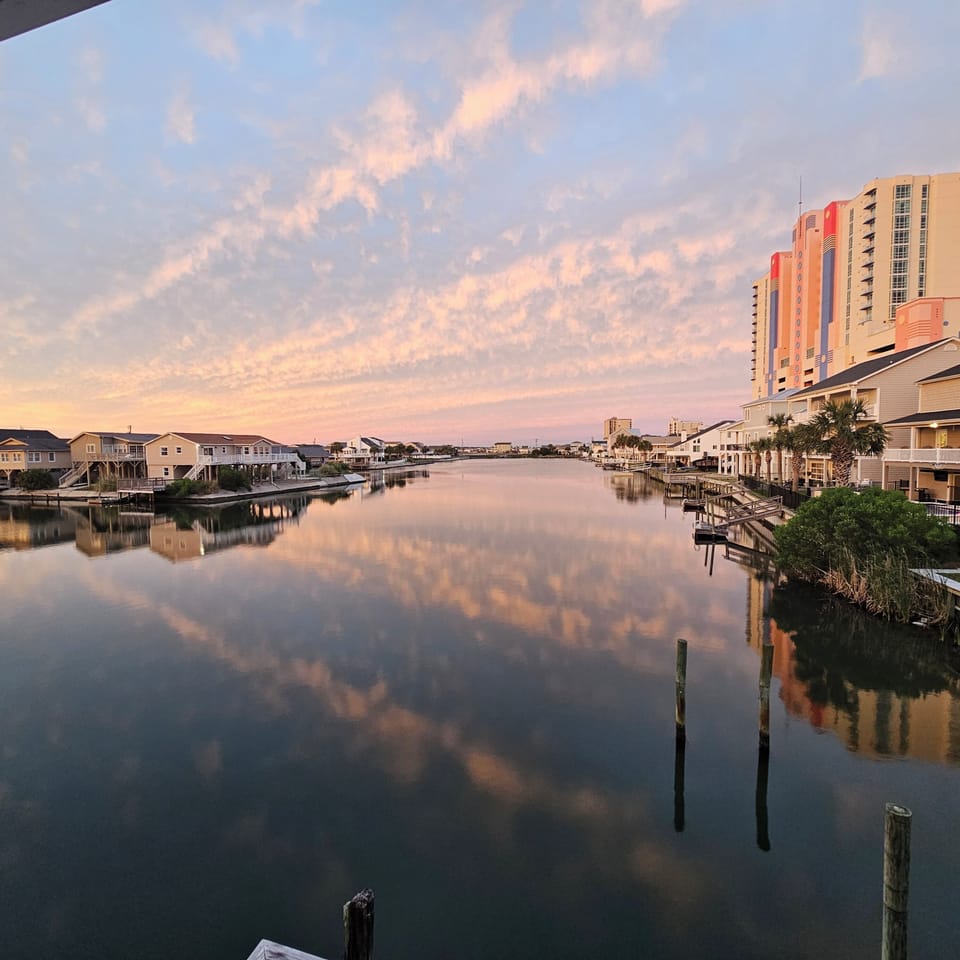 #nofilter.  This is the  artful backdrop seen daily from the porch.  