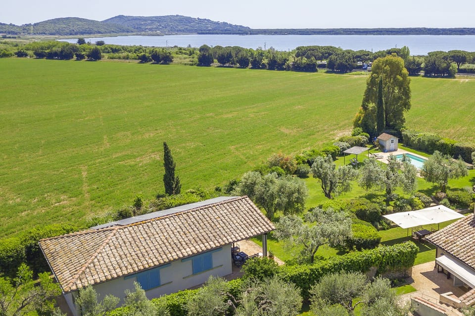 The Chalet and the greenery surrounding with the nice pool