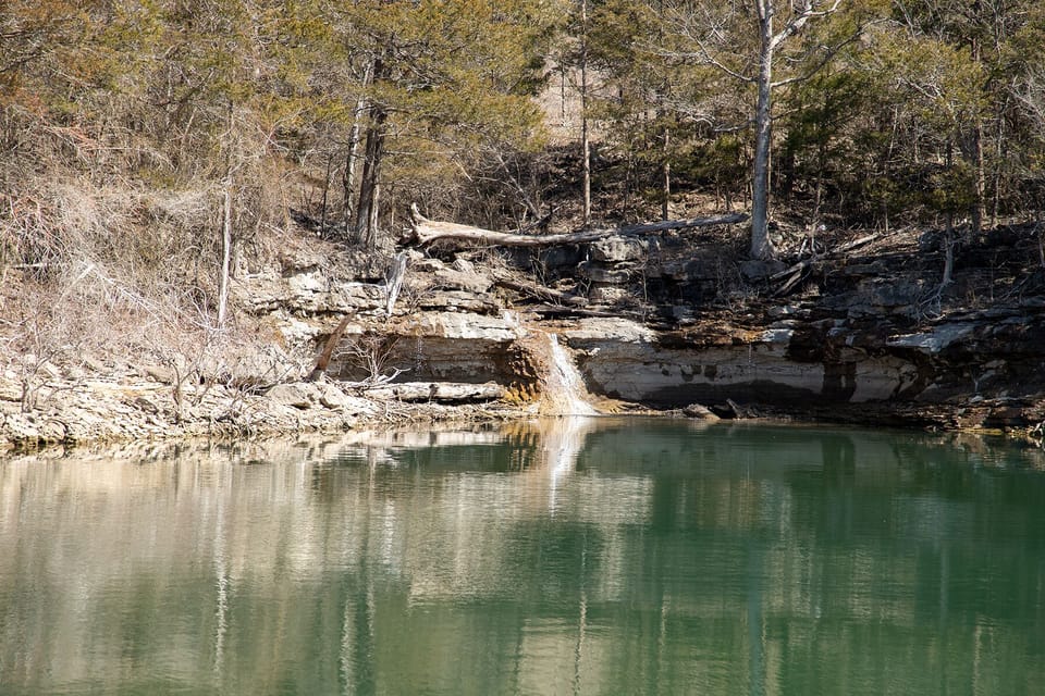 Waterfall in the spring