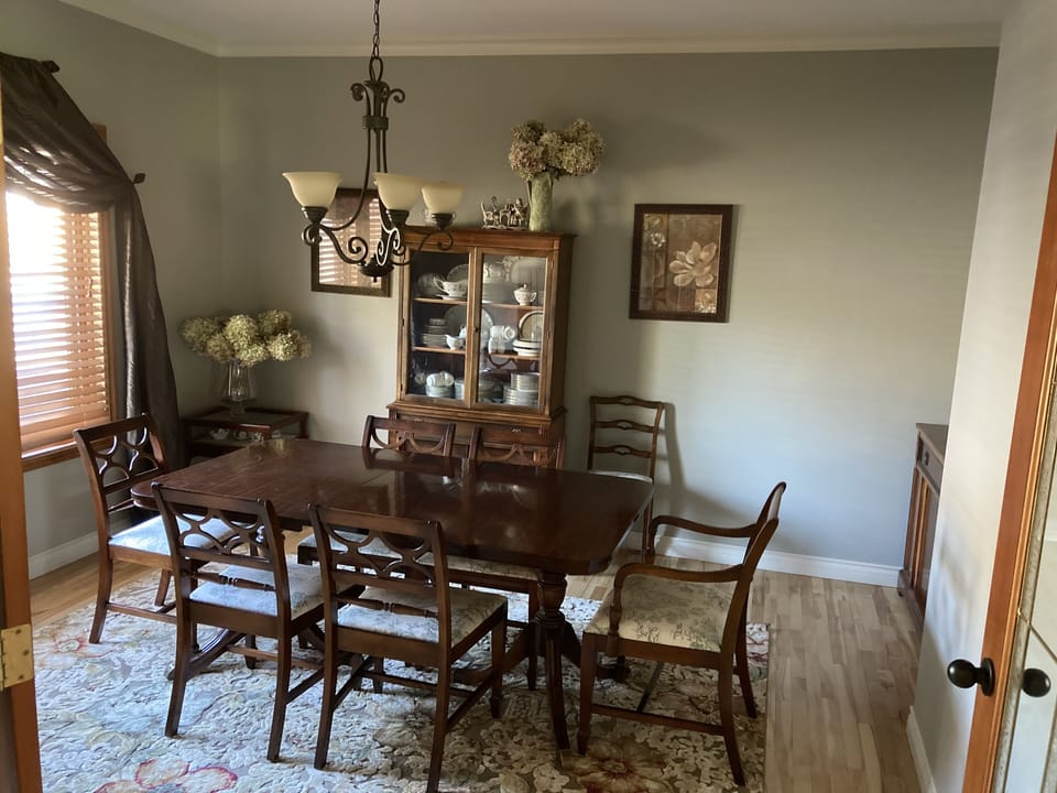 more seating in the dining room