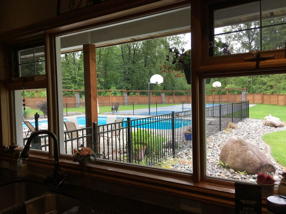 view from the kitchen window