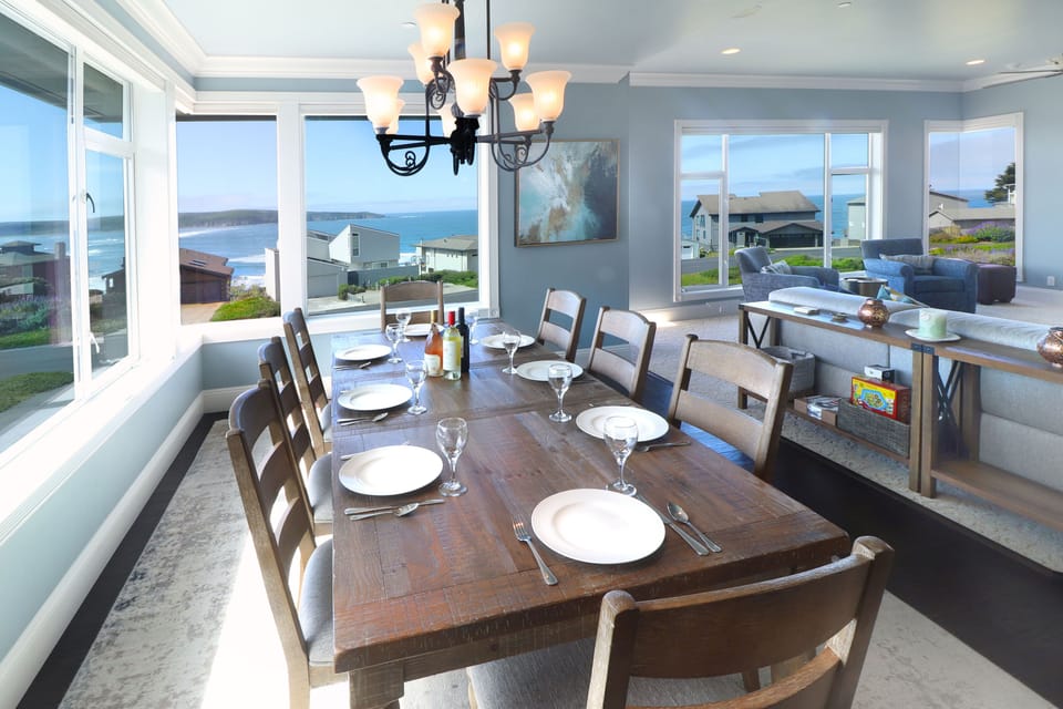 View from the dining room area