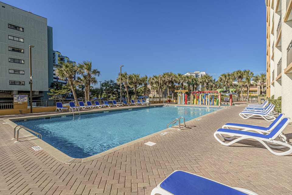 Large pool area.