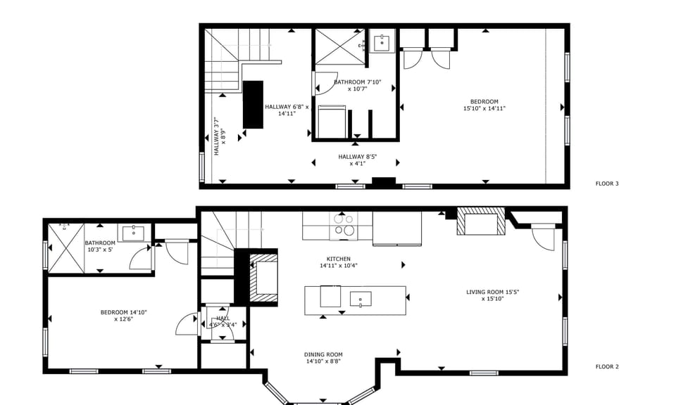 Spacious floor plan layout