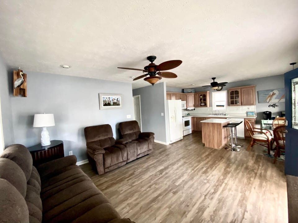 TPP has a large living room and kitchen - it's a very comfy home!