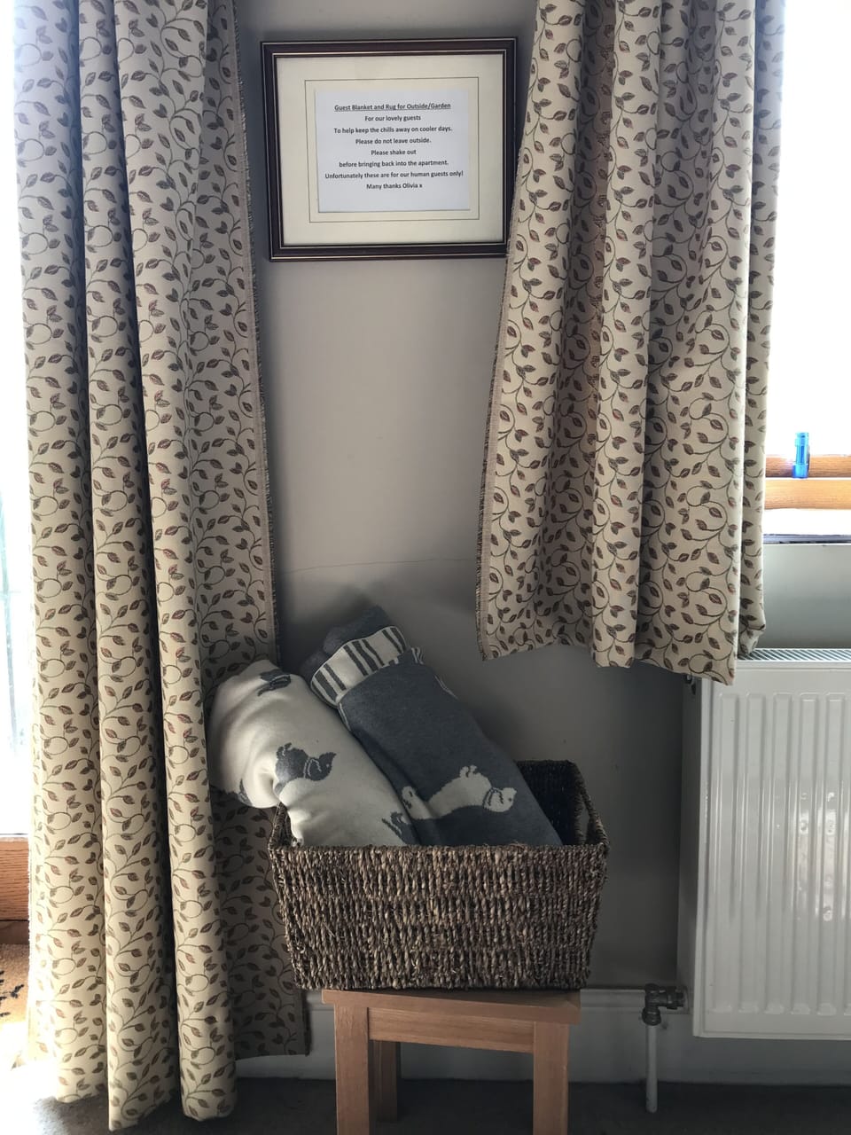 Blankets for guests