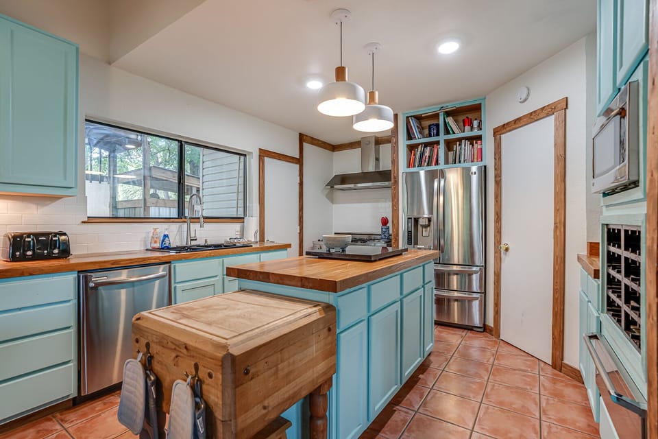 Very functional kitchen where families gather to spend quality time